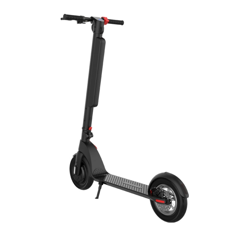 X8 Outdoor Waterproof Foldable Electric Scooter with 10 inch Vacuum Tires & LCD Display & LED Lights & 10AH Lithium Battery, Load-bearing: 20-100kg (Black) - Electric Scooters by buy2fix | Online Shopping UK | buy2fix