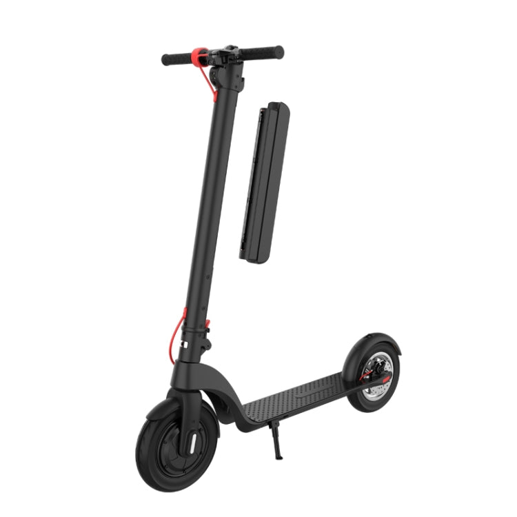 X8 Outdoor Waterproof Foldable Electric Scooter with 10 inch Vacuum Tires & LCD Display & LED Lights & 10AH Lithium Battery, Load-bearing: 20-100kg (Black) - Electric Scooters by buy2fix | Online Shopping UK | buy2fix