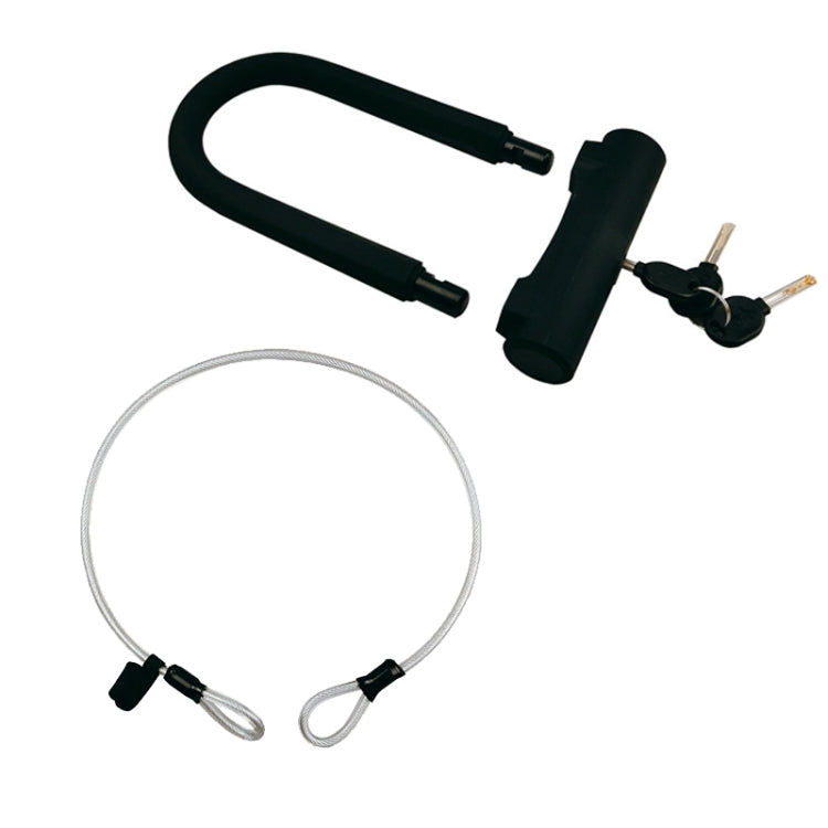 BIKERSAY 1.2 x 120cm Bicycle U-lock Steel Wire Rope by BIKERSAY