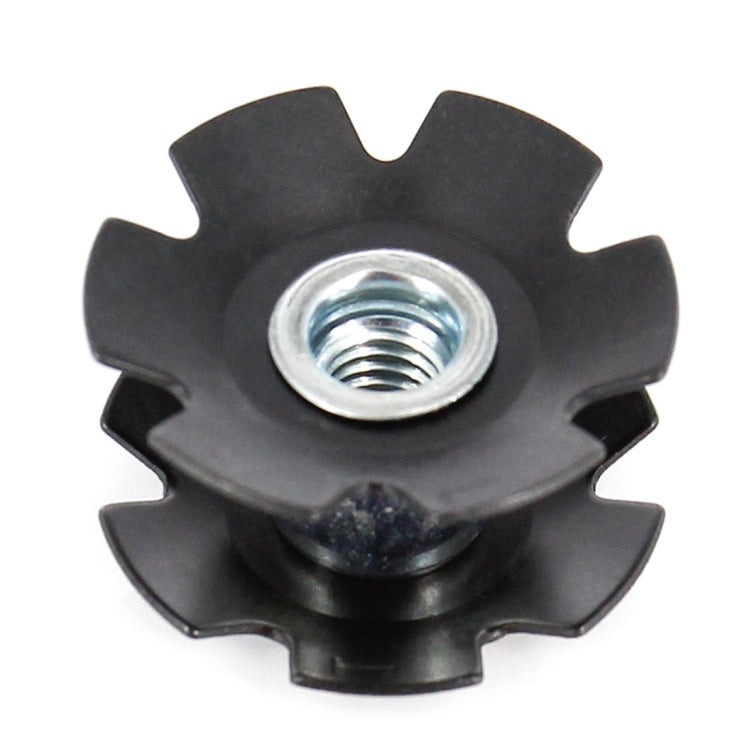 Bike Bicycle Headset Double Flanged Star Nut for 1-1/8 inch Steerer(Black) - Cap Component by buy2fix | Online Shopping UK | buy2fix