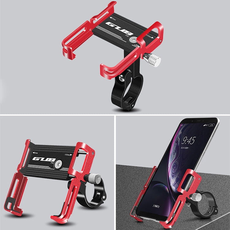 GUB P10 Aluminum Bike Phone Holder(Black Red) - Holders by GUB | Online Shopping UK | buy2fix