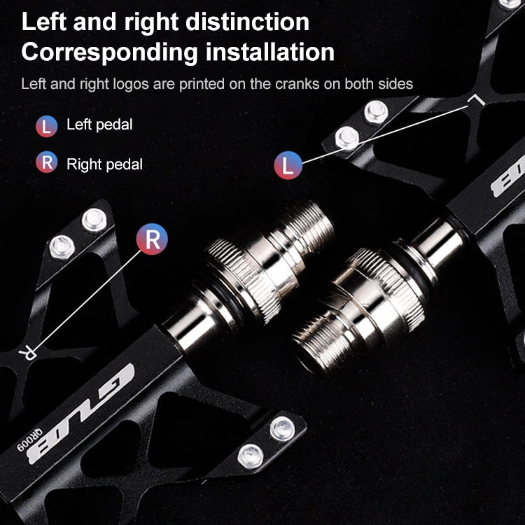 GUB QR-009 Aluminum Alloy MTB Non-slip Bicycle Pedals - Pedals by GUB | Online Shopping UK | buy2fix