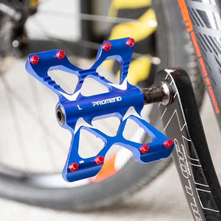 PROMEND PD-M56 1 Pair Mountain Bicycle Aluminum Alloy 3-Bearings Pedals (Blue) by PROMEND
