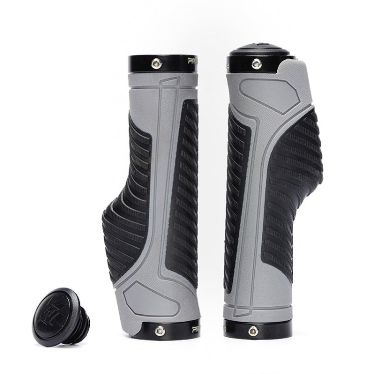 PROMEND GR-504 1 Pair TPR Ergonomic Ball Bicycle Grip Cover (Black Grey) - Bicycle Grips by PROMEND | Online Shopping UK | buy2fix