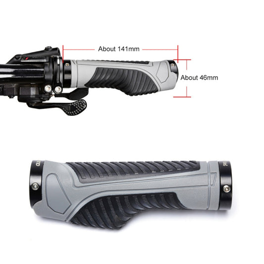 PROMEND GR-504 1 Pair TPR Ergonomic Ball Bicycle Grip Cover (Black Grey) by PROMEND
