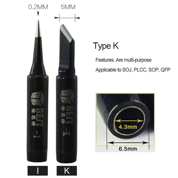 BEST Lead Free Series Soldering Tip Welding Contact Head A-900M-T-I - Soldering Iron Tip by BEST | Online Shopping UK | buy2fix