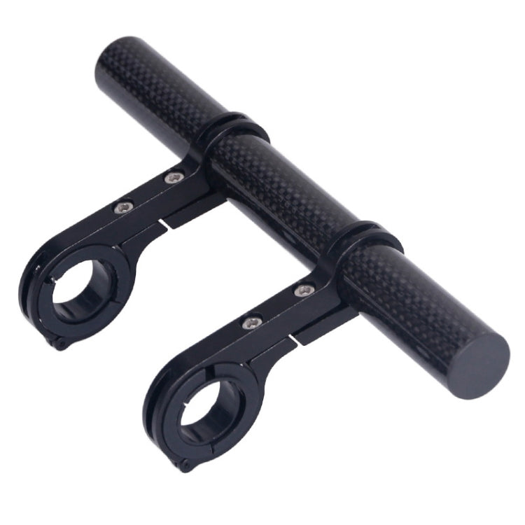 HLD-208 Mountainous Bicycle Carbon Fiber Handlebar Extension Frame Flashlight Bracket (Black) - Bicycle Grips by buy2fix | Online Shopping UK | buy2fix