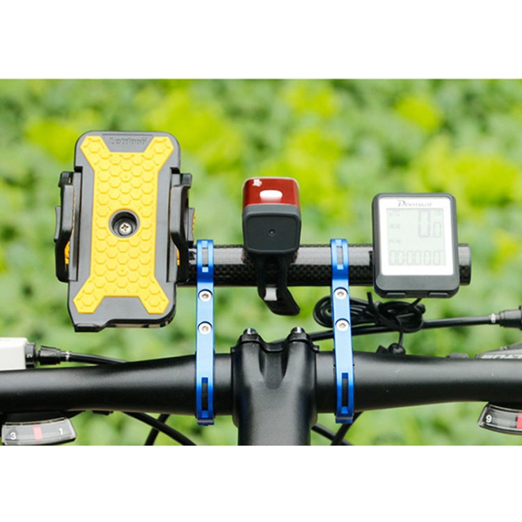 HLD-208 Mountainous Bicycle Carbon Fiber Handlebar Extension Frame Flashlight Bracket (Black) - Bicycle Grips by buy2fix | Online Shopping UK | buy2fix