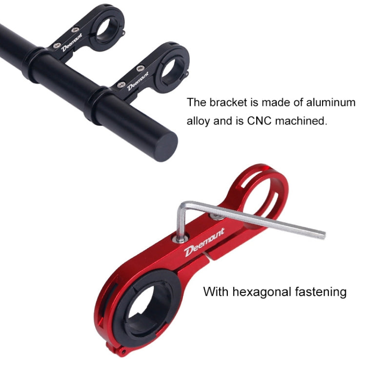 HLD-208 Mountainous Bicycle Aluminium Alloy Handlebar Extension Frame Flashlight Bracket (Red) - Bicycle Grips by buy2fix | Online Shopping UK | buy2fix