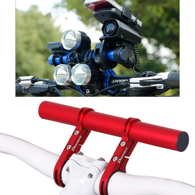 HLD-208 Mountainous Bicycle Aluminium Alloy Handlebar Extension Frame Flashlight Bracket (Red) - Bicycle Grips by buy2fix | Online Shopping UK | buy2fix