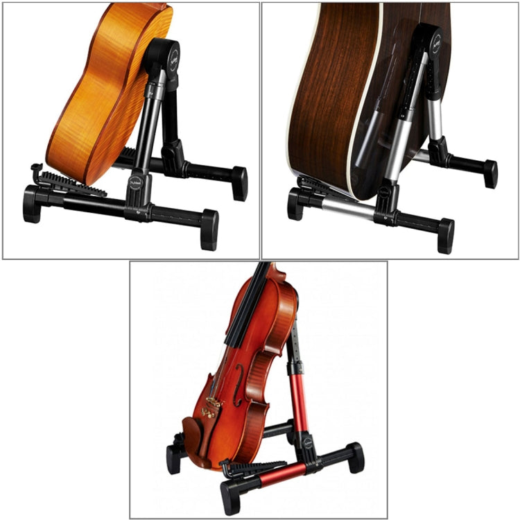 Simple Folding Vertical Guitar Violin Ukulele Bracket Musical Instrument Stand - String Instrument Accessories by buy2fix | Online Shopping UK | buy2fix