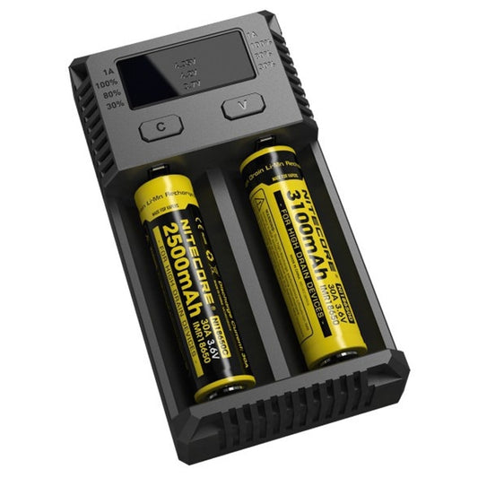 Nitecore NEW i2 Intelligent Digi Smart Charger with LED Indicator for 14500, 16340 (RCR123), 18650, 22650, 26650, Ni-MH and Ni-Cd (AA, AAA) Battery by buy2fix