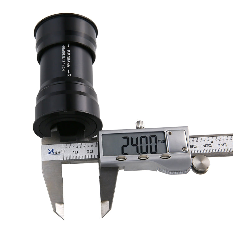 BB386 EVO Press Fit Style Bottom Bracket Fits 86.5mm for SHIMANO, Prowheel, SRAM GXP Mountain Bike (Black) by buy2fix