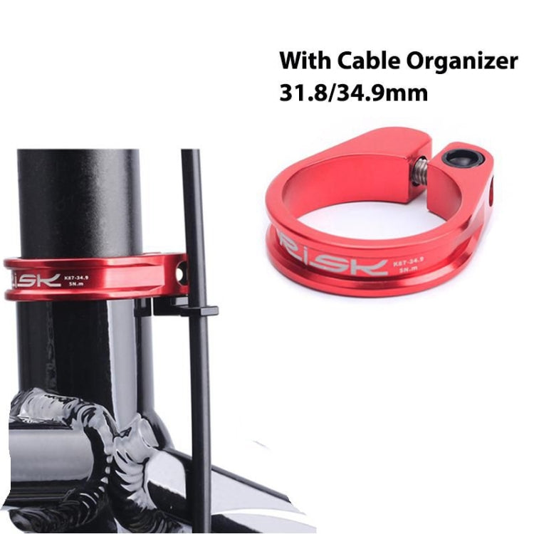 ZTTO MTB Road Bike Seatpost Clamp Aluminium Alloy Bicycle Parts,Diameter: 34.9mm(Red) by ZTTO
