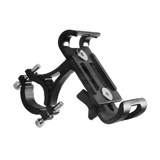 Universal Non-rotatable Aluminum Alloy Fixing Frame Motorcycle Bicycle Mobile Phone Holder (Black) by buy2fix