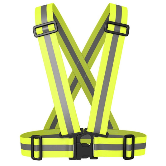 Night Riding Running Reflective Safety Vest (Neon Green) by buy2fix
