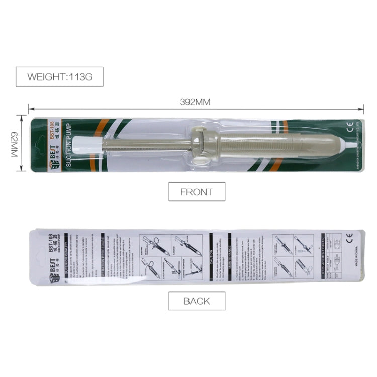 BEST-108 Aluminum metal suction pump(Grey) by BEST