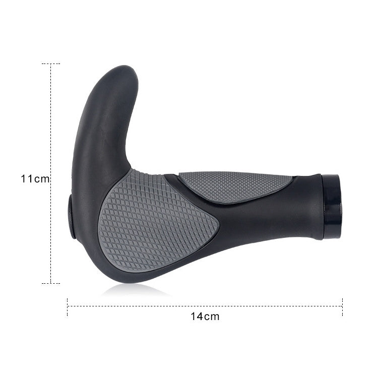 DEEMOUNT BGP110 Mountain Bike Bicycle Rubber Handlebar Cover, Horn Version - Bicycle Grips by buy2fix | Online Shopping UK | buy2fix