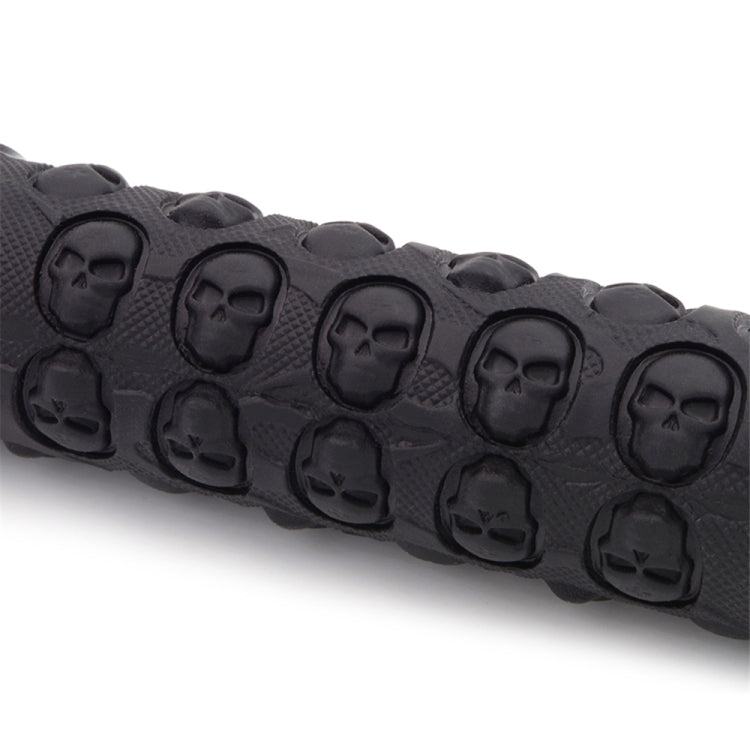 1 Pair AG23 Skull Style Bicycle MTB Bike Lock-on Rubber Handlebar Grips(Red) - Bicycle Grips by buy2fix | Online Shopping UK | buy2fix