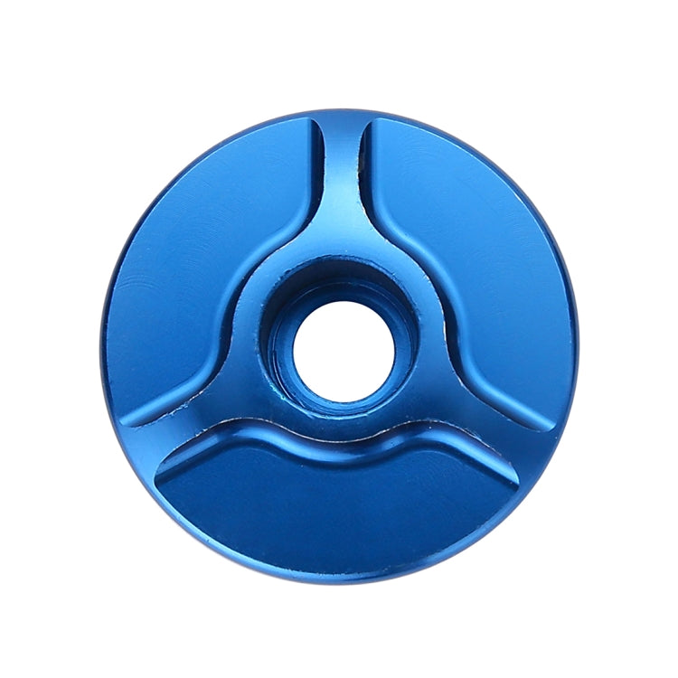 1 Pair C16 Bicycle CNC Aluminum Bike Headset Cap(Blue) - Cap Component by buy2fix | Online Shopping UK | buy2fix