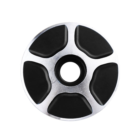 1 Pair C17 Bicycle CNC Aluminum Bike Headset Cap (Black) - Cap Component by buy2fix | Online Shopping UK | buy2fix