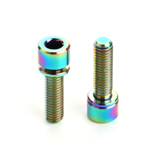 6 PCS Bicycle Accessories Titanium Bottle Cage Screw M5 18mm(Colour) by buy2fix