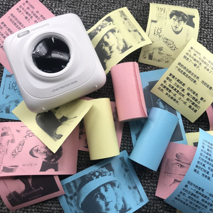 5pcs Thermal Label Printer Paper Sticker for PAPERANG P1/ P2 / A6 , Size: 57 x 30 mm(Pink) - Printer Paper & Stickers by buy2fix | Online Shopping UK | buy2fix