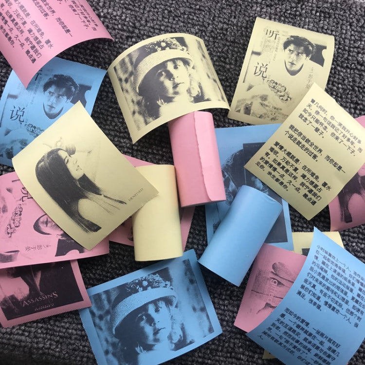 5pcs Thermal Label Printer Paper Sticker for PAPERANG P1/ P2 / A6 , Size: 57 x 30 mm(Pink) - Printer Paper & Stickers by buy2fix | Online Shopping UK | buy2fix