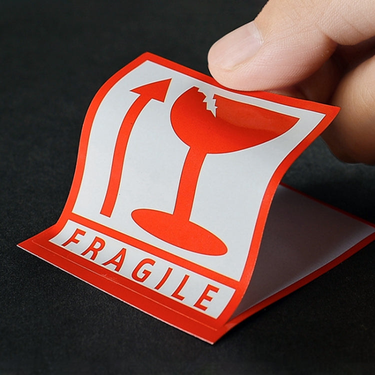 1000 PCS Self-adhesive English Warning Sticker Fragile Label, Size: 5.5x5.5cm - Printer Paper & Stickers by buy2fix | Online Shopping UK | buy2fix