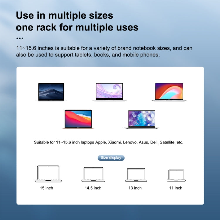 ORICO LST-2AS Multi-function Aluminum Alloy Laptop Notebook Heightening Folding Stand Holder - Laptop Stand by ORICO | Online Shopping UK | buy2fix