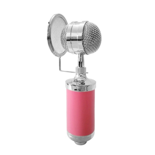 3000 Home KTV Mic Condenser Sound Recording Microphone with Shock Mount & Pop Filter for PC & Laptop, 3.5mm Earphone Port, Cable Length: 2.5m(Pink) - Microphone by buy2fix | Online Shopping UK | buy2fix