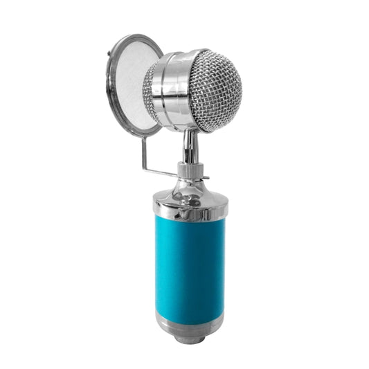 3000 Home KTV Mic Condenser Sound Recording Microphone with Shock Mount & Pop Filter for PC & Laptop, 3.5mm Earphone Port, Cable Length: 2.5m(Blue) - Microphone by buy2fix | Online Shopping UK | buy2fix