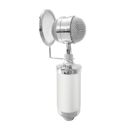 3000 Home KTV Mic Condenser Sound Recording Microphone with Shock Mount & Pop Filter for PC & Laptop, 3.5mm Earphone Port, Cable Length: 2.5m(White) - Microphone by buy2fix | Online Shopping UK | buy2fix