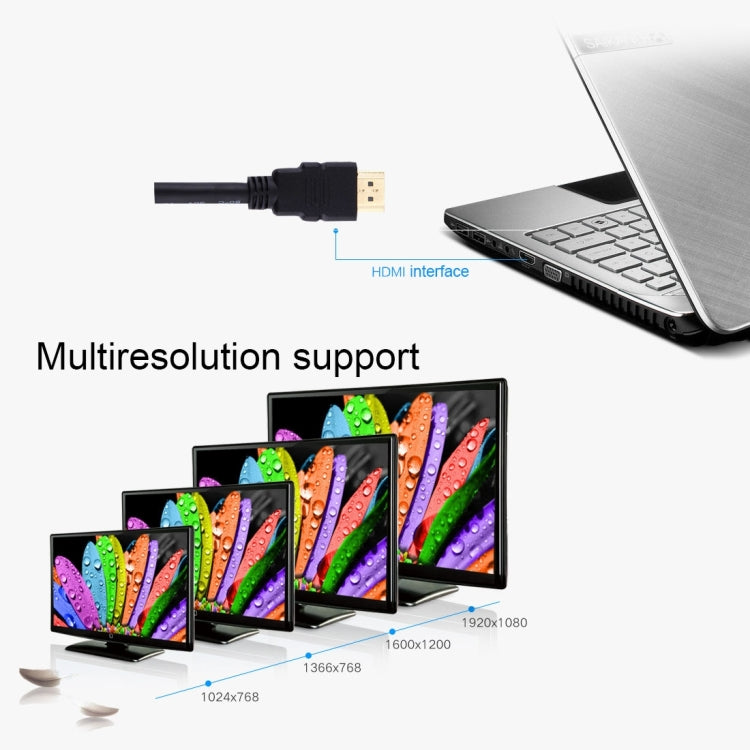 30cm HDMI Male to 24+1 DVI Female Adapter Cable - by buy2fix | Online Shopping UK | buy2fix