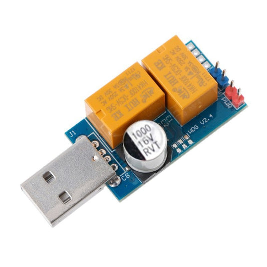 USB Watchdog Card Double Relay Unattended Automatic Restart Blue Screen Crash Timer Reboot for 24H Mining Server Gaming by buy2fix