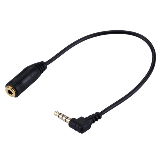 20cm 3.5mm Jack Audio Male to Female Headset Microphone Extension Cable(Black) - by buy2fix | Online Shopping UK | buy2fix