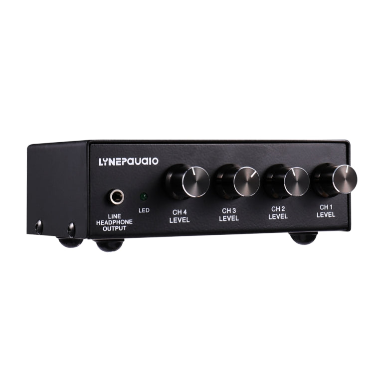 LINEPAUDIO B895 Five-channel Stereo Microphone Mixer with Earphone Monitoring(Black) - by buy2fix | Online Shopping UK | buy2fix