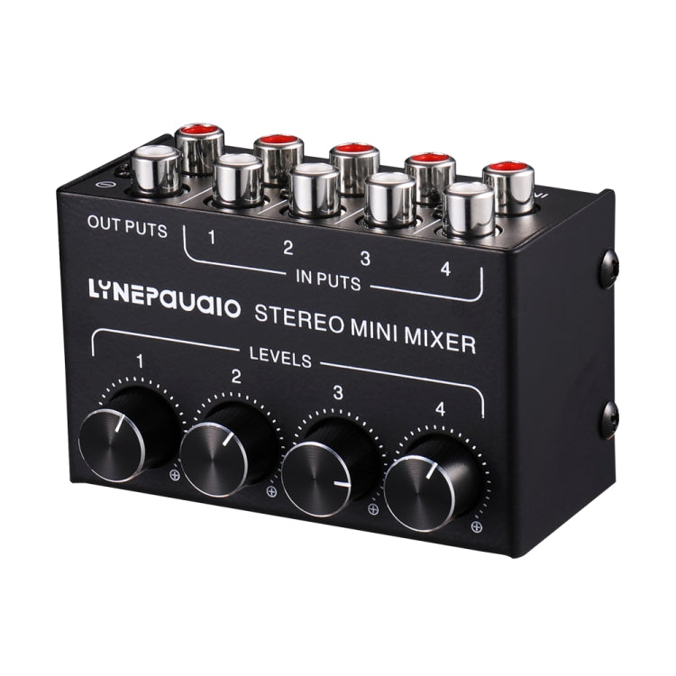 LINEPAUDIO B896 Four-channel Sassive Mixer (Black) - by buy2fix | Online Shopping UK | buy2fix