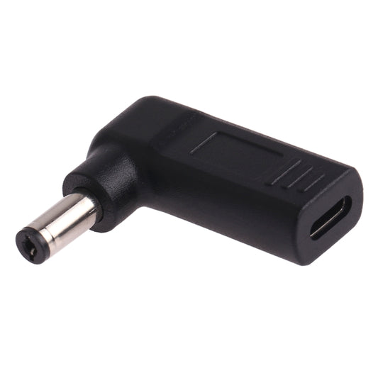USB-C / Type-C Female to 5.5 x 2.1mm Male Plug Elbow Adapter Connector - Universal Power Adapter by buy2fix | Online Shopping UK | buy2fix