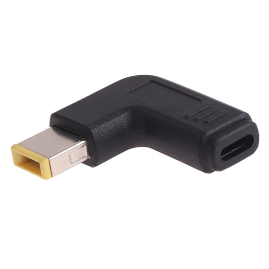 USB-C / Type-C Female to Lenovo Big Square Male Plug Elbow Adapter Connector for Lenovo Laptops - For Lenovo by buy2fix | Online Shopping UK | buy2fix