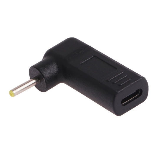 2.5 x 0.7mm Male to USB-C / Type-C Female Plug Elbow Adapter Connector - Universal Power Adapter by buy2fix | Online Shopping UK | buy2fix