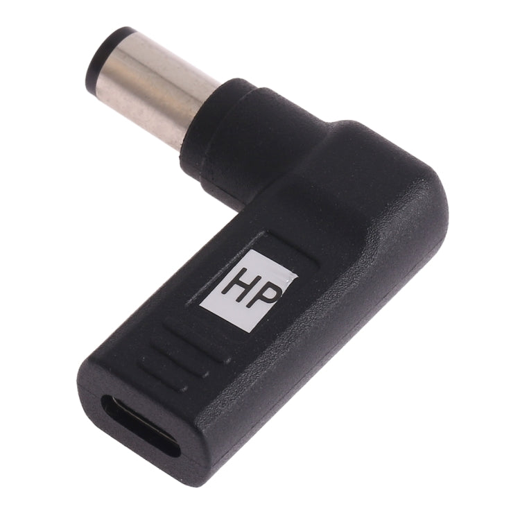 USB-C / Type-C Female to 7.4 x 5.0mm Male Plug Elbow Adapter Connector for HP Laptops - For HP by buy2fix | Online Shopping UK | buy2fix