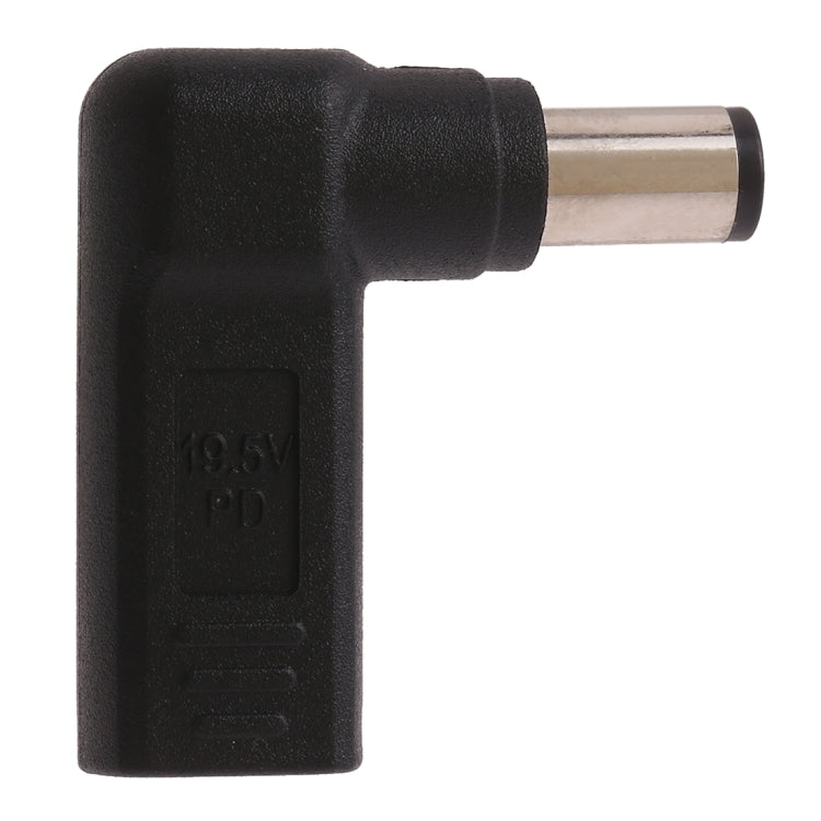 USB-C / Type-C Female to 7.4 x 5.0mm Male Plug Elbow Adapter Connector for HP Laptops - For HP by buy2fix | Online Shopping UK | buy2fix