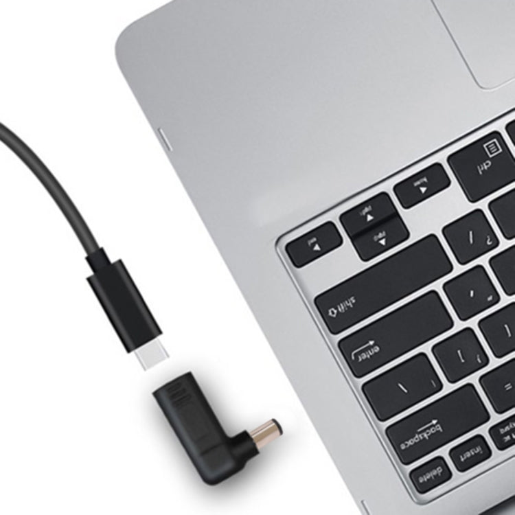 USB-C / Type-C Female to 7.4 x 5.0mm Male Plug Elbow Adapter Connector for HP Laptops - For HP by buy2fix | Online Shopping UK | buy2fix