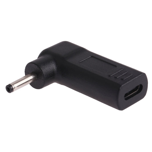 USB-C / Type-C Female to 3.0 x 1.1mm Male Plug Elbow Adapter Connector - Universal Power Adapter by buy2fix | Online Shopping UK | buy2fix
