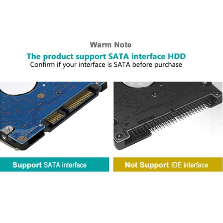 ORICO 2569S3 USB3.0 Micro-B External Hard Disk Box Storage Case for 9.5mm 2.5 inch SATA HDD / SSD(Black) by ORICO