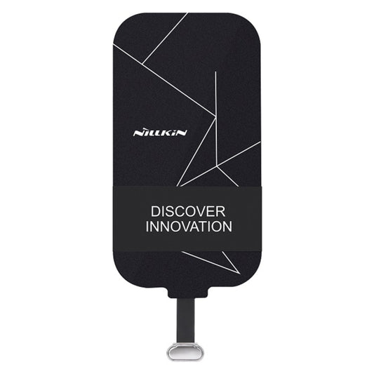NILLKIN Magic Tag QI Standard Wireless Charging Receiver with USB-C / Type-C Port(Black) by NILLKIN