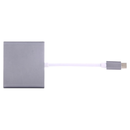 USB-C / Type-C 3.1 Male to USB-C / Type-C 3.1 Female & HDMI Female & USB 3.0 Female Adapter(Grey) by buy2fix