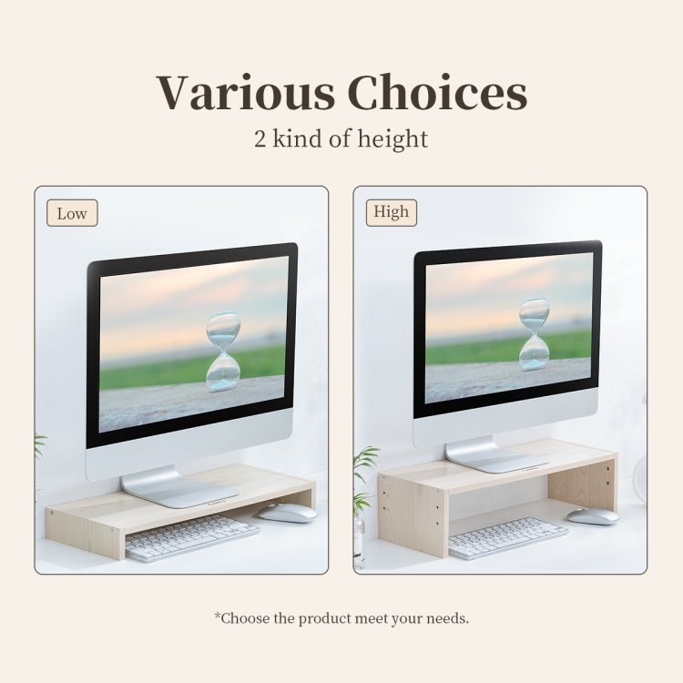 ORICO MSR-02-WD-BP Wood Grain Computer Monitor Holder, Size: 50 x 20 x 13.5cm by ORICO