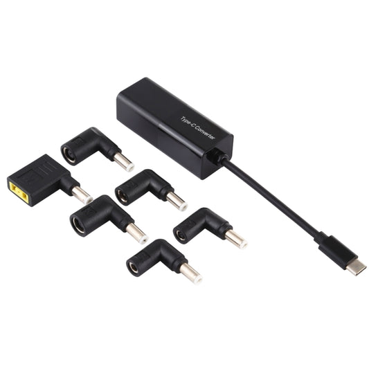 Laptop Power Adapter 65W USB-C / Type-C Converter to 6 in 1 Power Adapter (Black) - Universal Power Adapter by buy2fix | Online Shopping UK | buy2fix